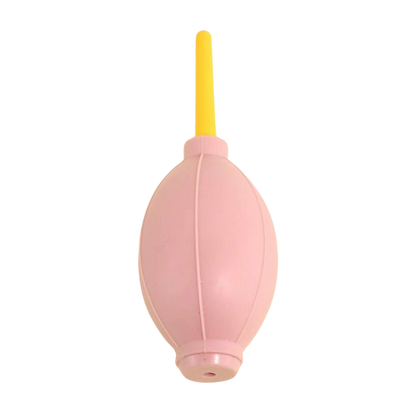 Roze blaaspompje om wimperlijm sneller te laten drogen