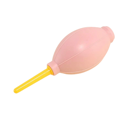 Blaaspompje voor wimperextensions van zijkant