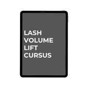 Online lash volume lift cursus op tablet