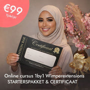 Online One by One cursus wimperextensions met certificaat en starterspakket – Extension Bar Academy